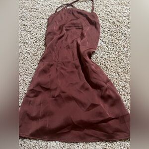 pacsun brown dress